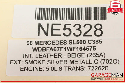 94-99 Mercedes-Benz SL500 R129 AM/FM Becker Radio Cassette Player 0038206086
