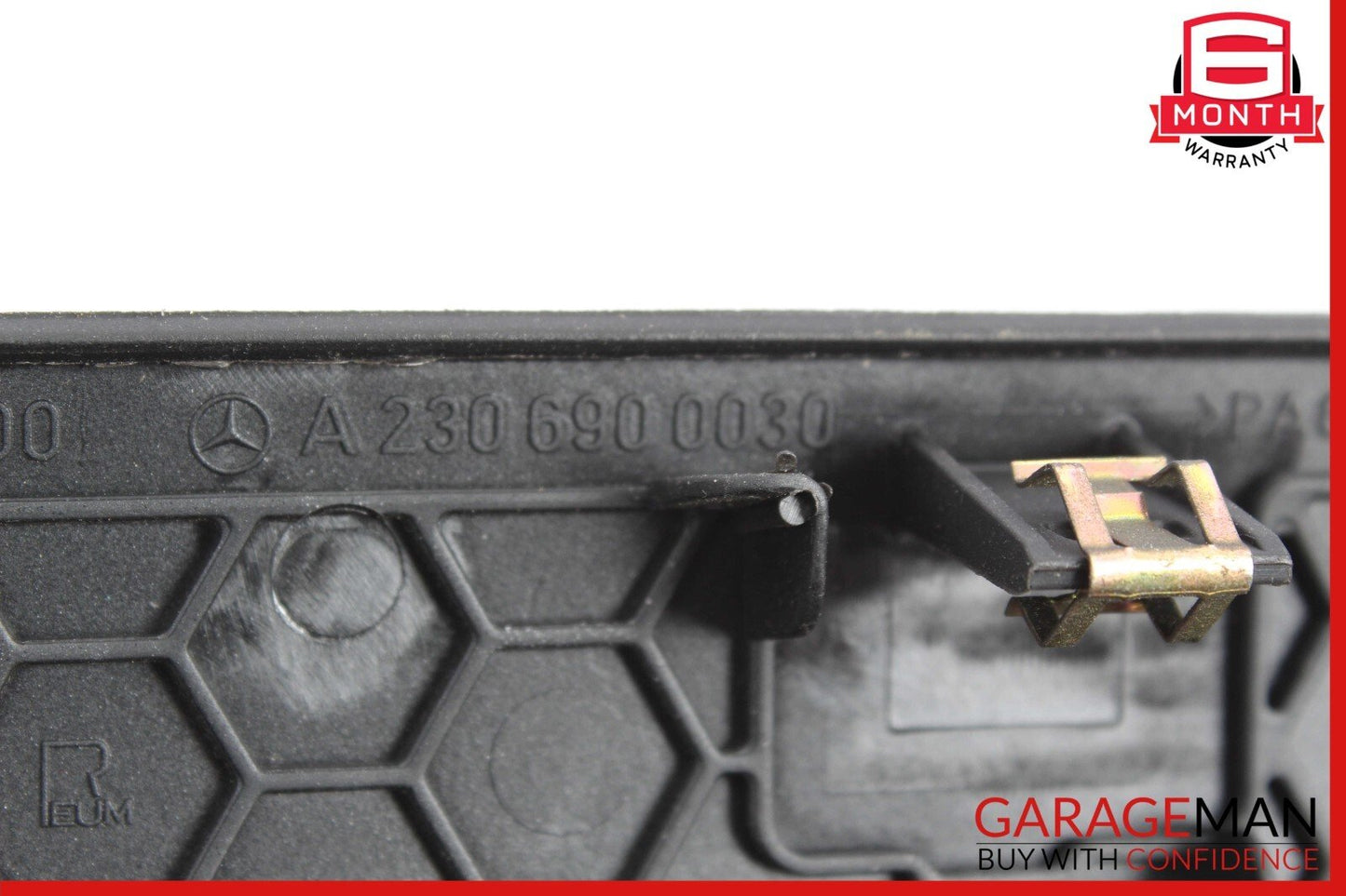 03-12 Mercedes R230 SL500 SL550 Rear Deck Speaker Cover Trim Panel Black OEM