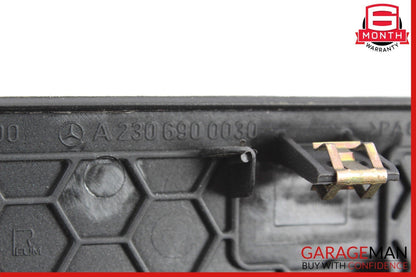 03-12 Mercedes R230 SL500 SL550 Rear Deck Speaker Cover Trim Panel Black OEM