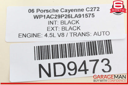 03-10 Porsche Cayenne 955 957 Park Assist Aid Sensor Wire Wiring Harness OEM