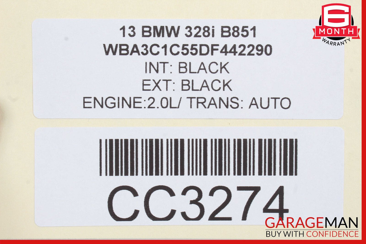 12-16 BMW F30 328i 2.0L AT Tranny Automatic Transmission Assembly 146k