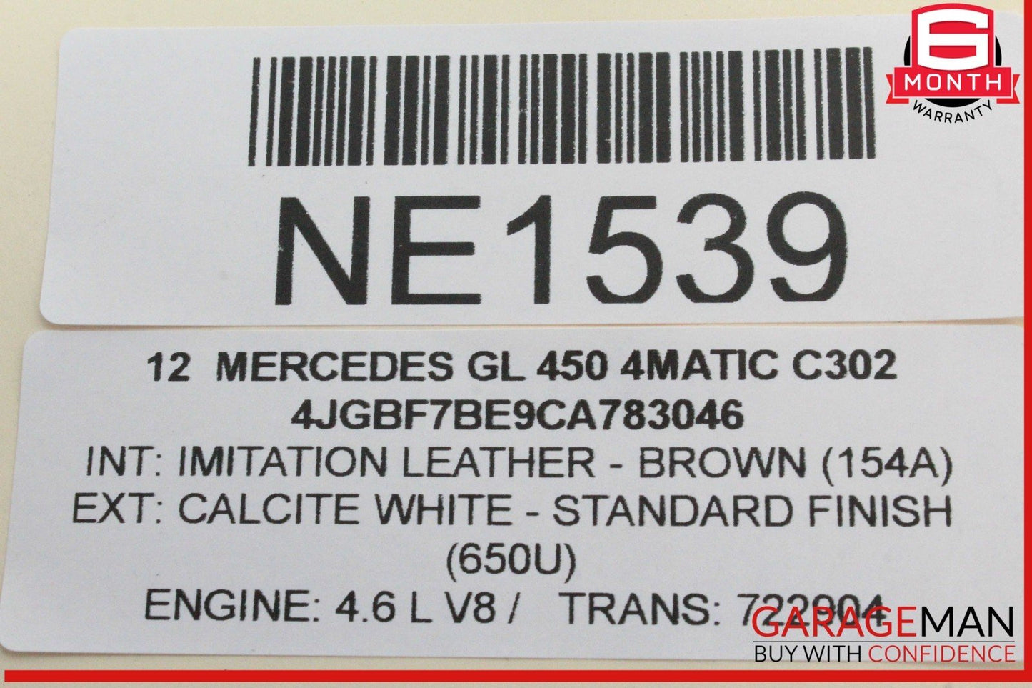 06-12 Mercedes X164 GL450 4MATIC Front Left Side Day Time Running Lamp Fog Light
