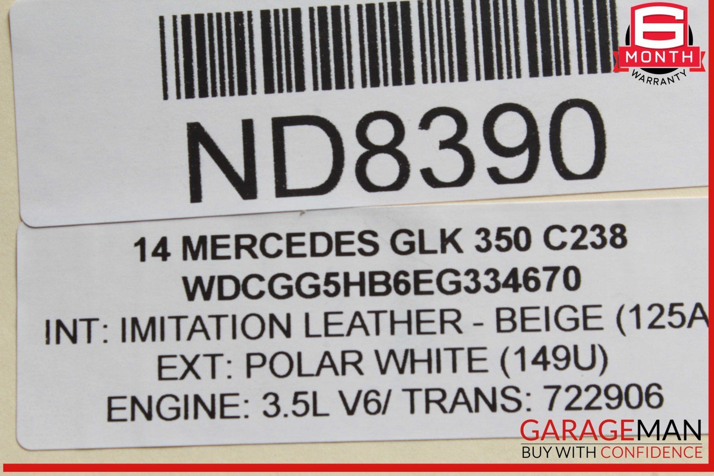 10-15 Mercedes X204 GLK350 Rear Right Spindle Knuckle Hub Bearing Shaft Assembly