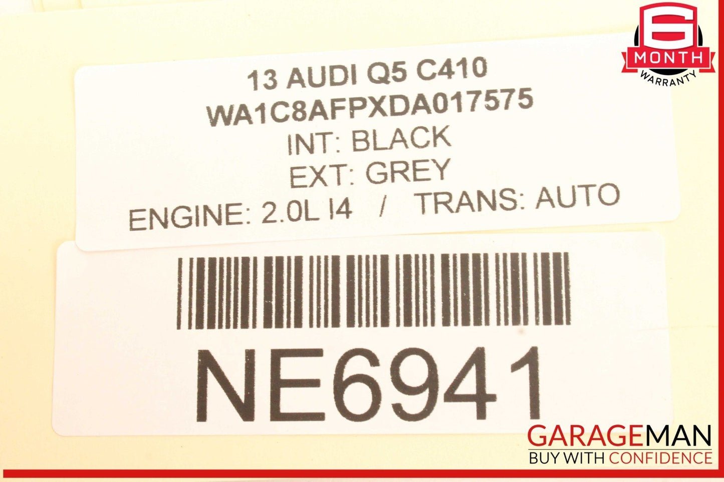 08-18 Audi Q5 SQ5 S4 A4 A5 Right Passenger Side Exterior Door Handle Gray OEM