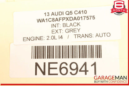08-18 Audi Q5 SQ5 S4 A4 A5 Right Passenger Side Exterior Door Handle Gray OEM