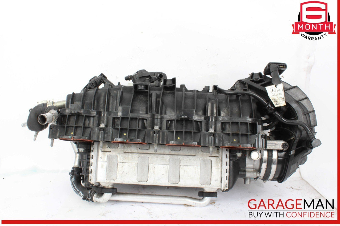 Mercedes X166 GL450 Air Intake Manifold Distributor Engine Intercooler Assembly