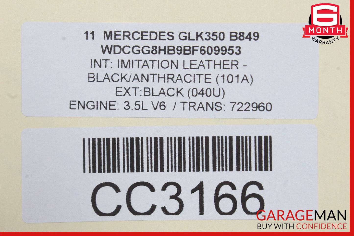 10-15 Mercedes X204 GLK350 GLK250 Front Right Side Interior Door Panel OEM