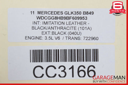 10-15 Mercedes X204 GLK350 GLK250 Front Right Side Interior Door Panel OEM