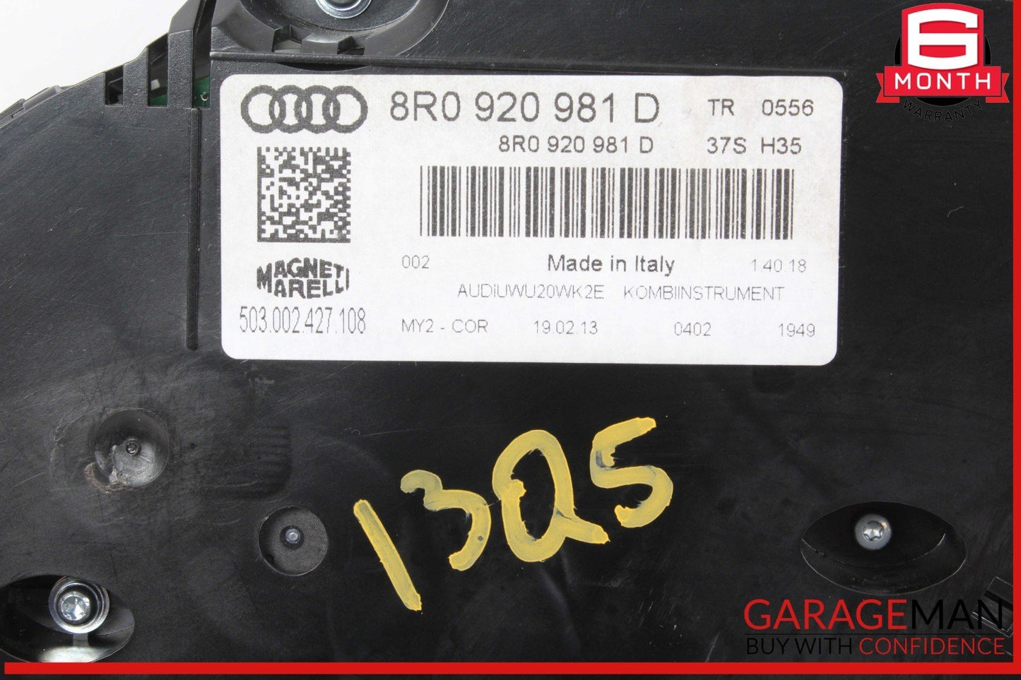 09-17 Audi Q5 Dash Dashboard Speedometer Instrument Cluster Gauge 8R0920981N OEM