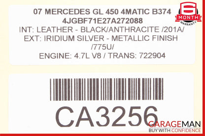 06-12 Mercedes X164 GL450 GL350 Rear Left Side Door Wire Harness Wiring OEM