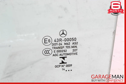 14-18 Mercedes W117 CLA250 Rear Left Driver Side Door Window Auto Glass OEM