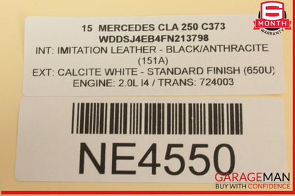14-19 Mercedes W117 CLA250 Speedometer Instrument Cluster Gauge 1179004401 OEM