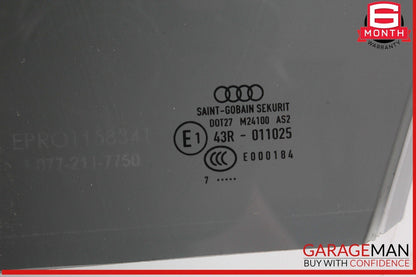 17-24 Audi A4 Quattro Front Left Driver Side Door Window Glass 8W0845201 OEM