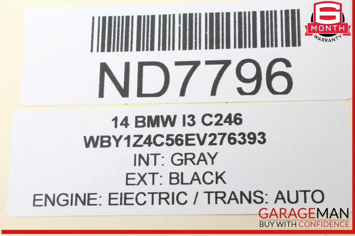 14-21 BMW i3 I01 Hybrid Fuel Vapor Charcoal Canister 7303943 OEM