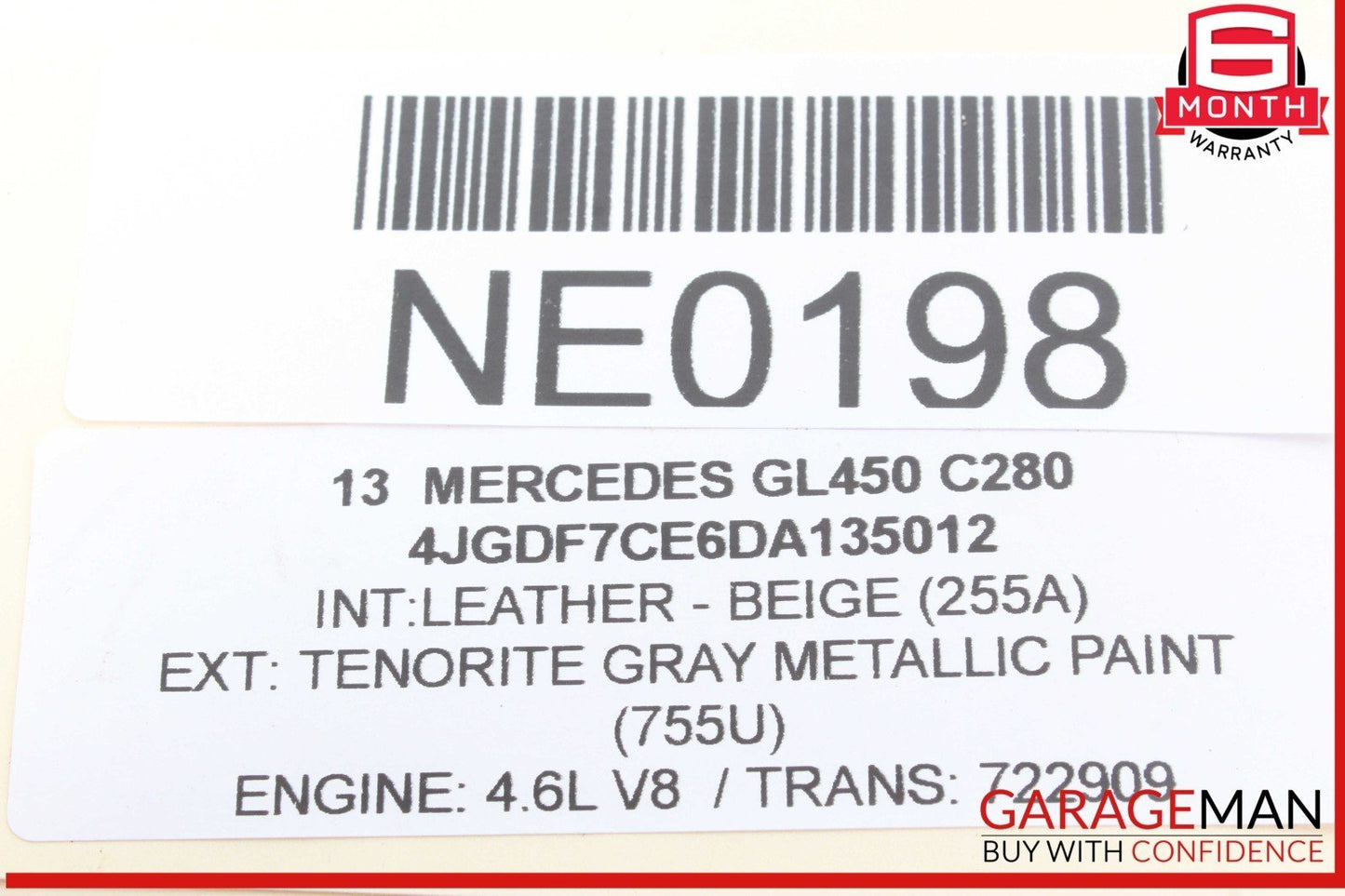 12-16 Mercedes X166 GL550 GL450 Front Left Driver Side Exterior Door Handle OEM