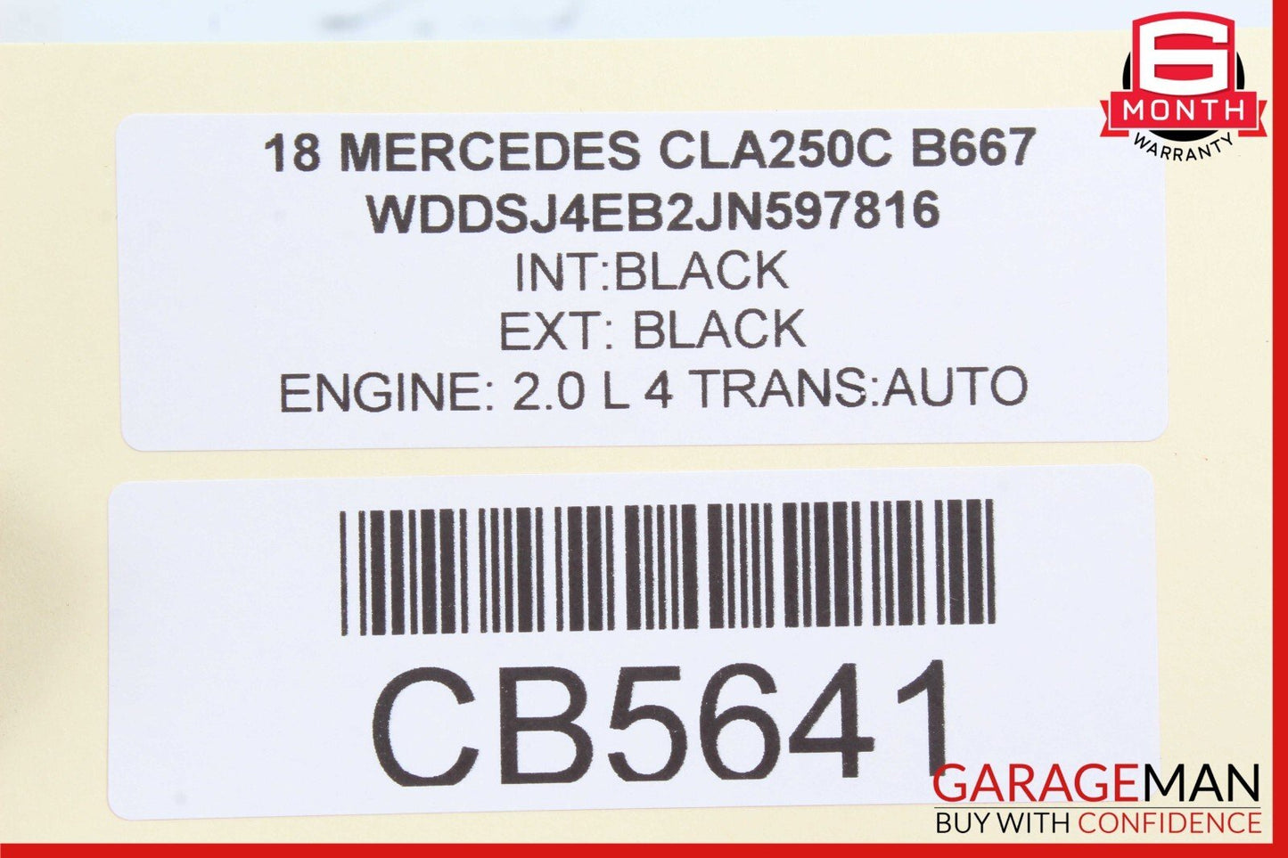 14-18 Mercedes W117 CLA250 Rear Left Side Door Window Regulator Motor Unit