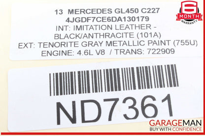 11-20 Mercedes X166 GL450 SL550 M278 Engine Timing Cover 2780150200 OEM