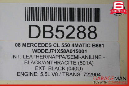 07-14 Mercedes W221 S500 CL550 Front Bumper Reinforcement Impact Crash Rebar Bar