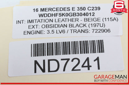 14-16 Mercedes W212 E350 E550 Front Right Side Dashboard Dash Airbag OEM