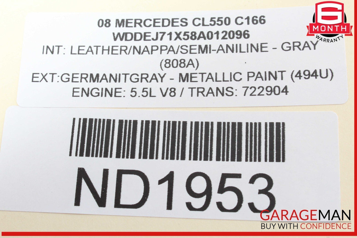 07-14 Mercedes W216 CL550 Center Console Dash Ashtray Ash Tray Trim Wood OEM