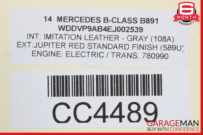 12-19 Mercedes W242 W246 B-Class Left Driver Side Rocker Skirt Molding Trim OEM