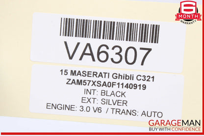 14-17 Maserati Ghibli Front Left Side Master Window Switch Control 670025406 OEM