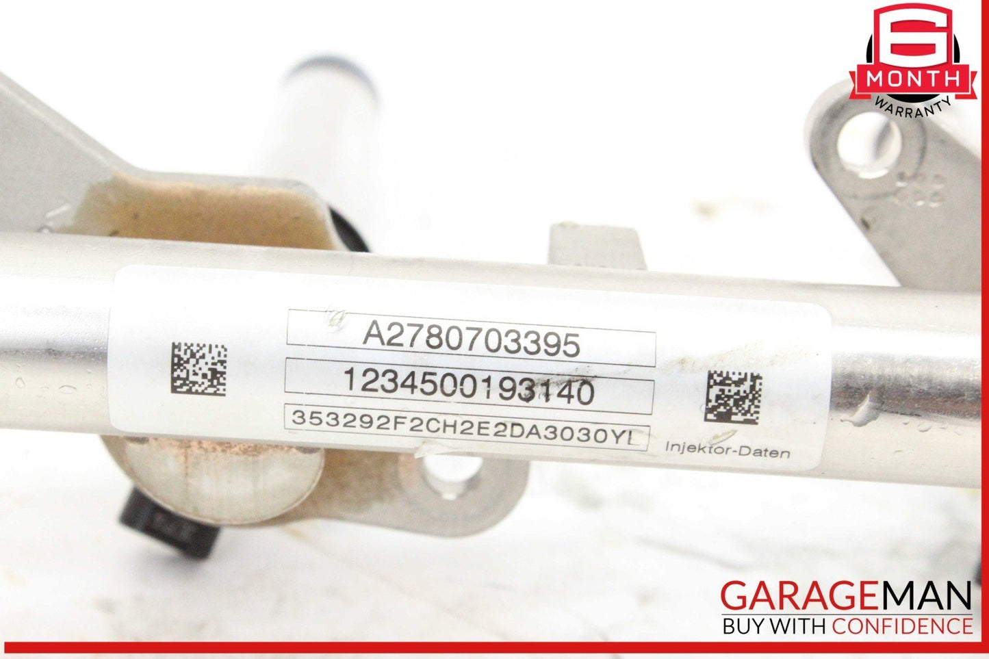12-18 Mercedes X166 GL450 GL550 Fuel Injector Rail Left Side 2780703395 OEM