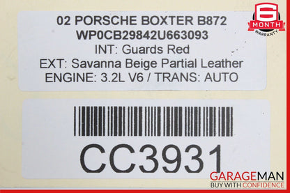 97-04 Porsche Boxster 986 Rear Subframe Sub Frame Mount Bracket Brace Assembly