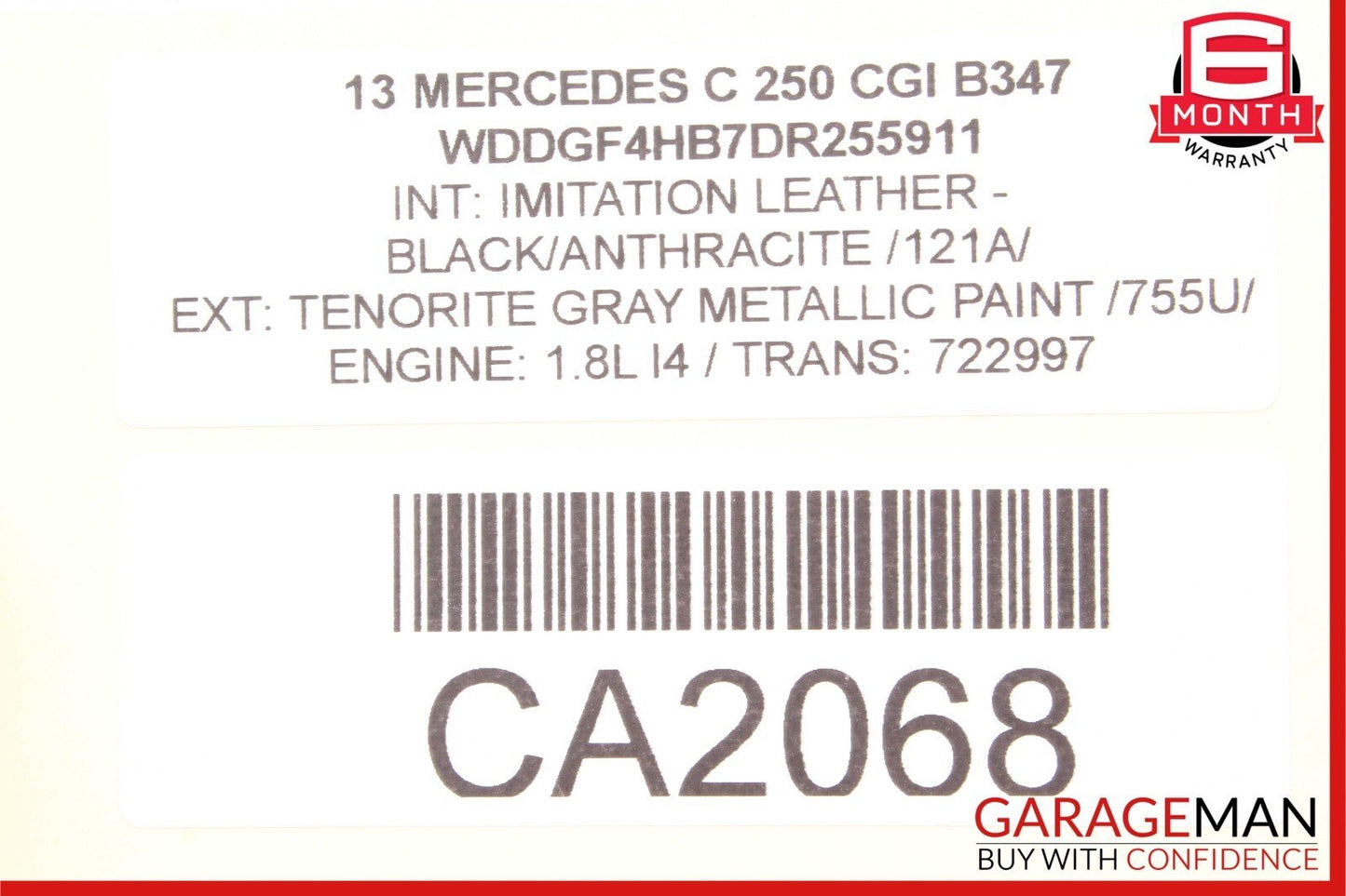 08-17 Mercedes W204 C250 C350 Center Console Ashtray Ash Tray Compartment OEM