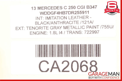 08-17 Mercedes W204 C250 C350 Center Console Ashtray Ash Tray Compartment OEM