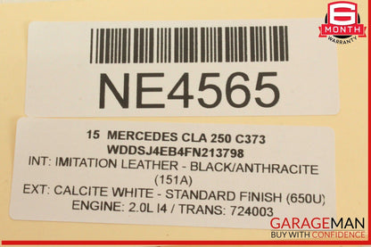 14-19 Mercedes W117 CLA250 Front Left Driver Side Door Rear View Mirror OEM