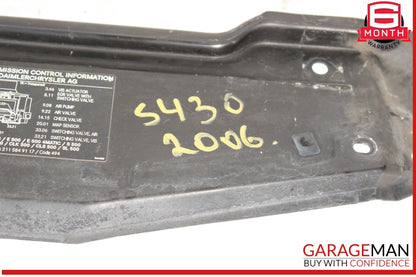00-06 Mercedes W220 S430 S55 AMG Front Upper Radiator Core Support Bracket OEM