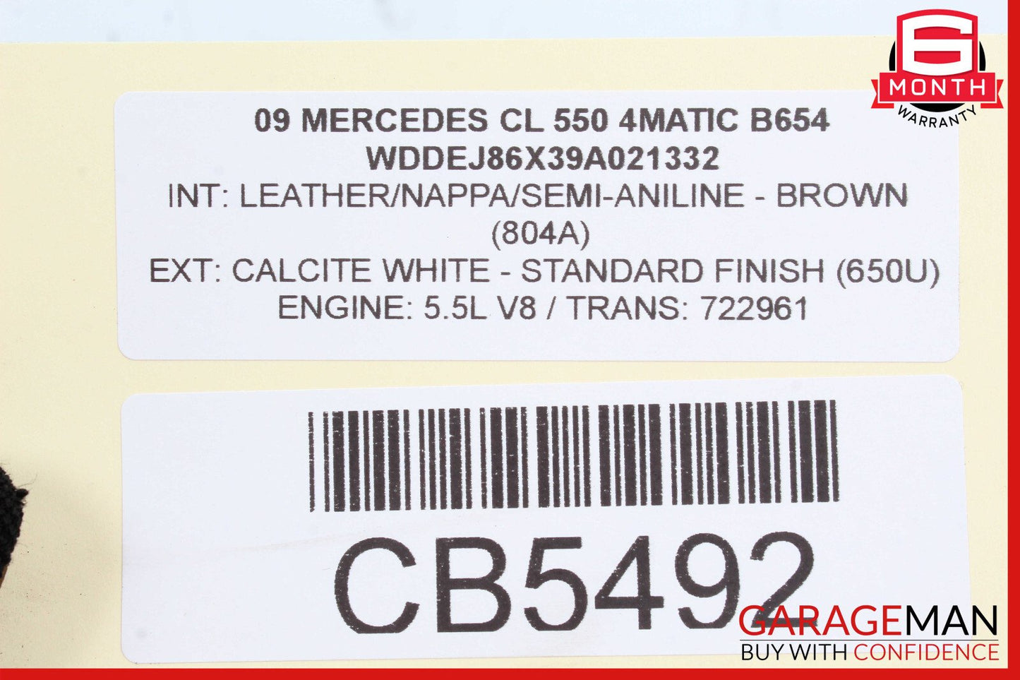 07-14 Mercedes W216 CL550 S550 Lower Radiator Support Core Frame OEM