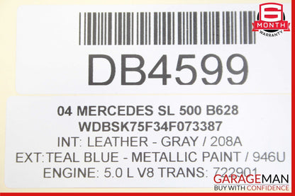 03-08 Mercedes R230 SL500 Engine Radiator A/C AC Air Condenser Oil Cooler Assy