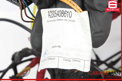 03-08 Mercedes R230 SL550 Rear Wiring Wire Cable Harness OEM