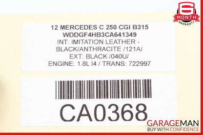 12-14 Mercedes W204 C250 Rear Right Side Spindle Knuckle Hub Bearing Assembly