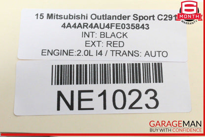 11-19 Mitsubishi Outlander Sport Rear Left Driver Side Inner Tail Light Lamp OEM