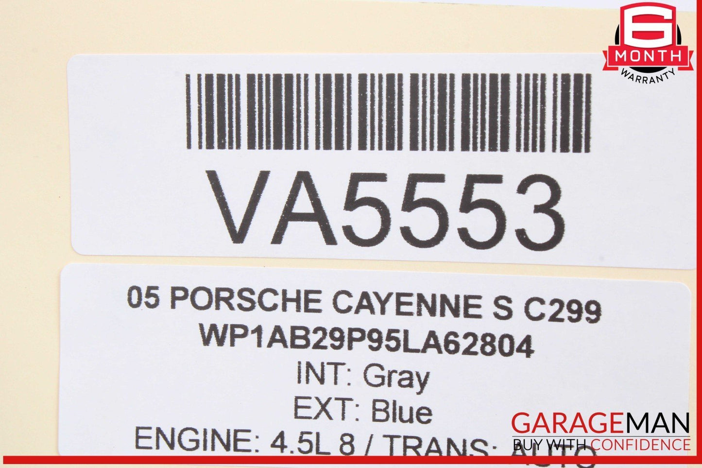 03-06 Porsche Cayenne S 955 Left Side Engine Exhaust Camshaft 94810518101