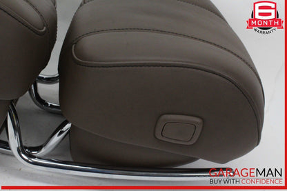 14-17 Mercedes W222 S550 Front Left and Right Side Head Rest Headrest Brown OEM