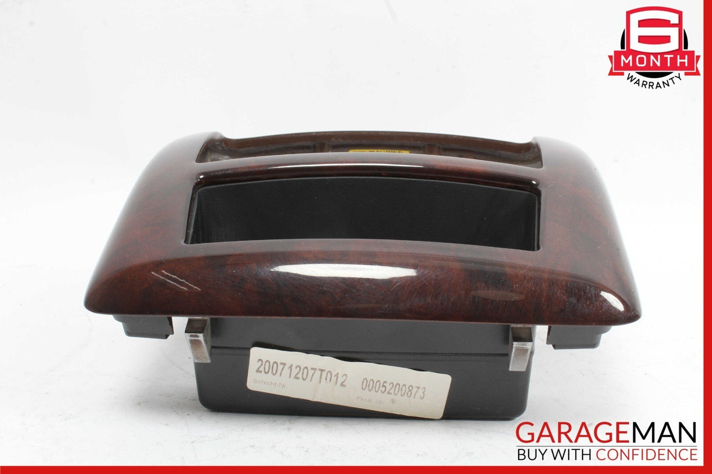 07-13 Mercedes W221 S550 S63 AMG Center Console Rear AC Control Trim Bezel Wood