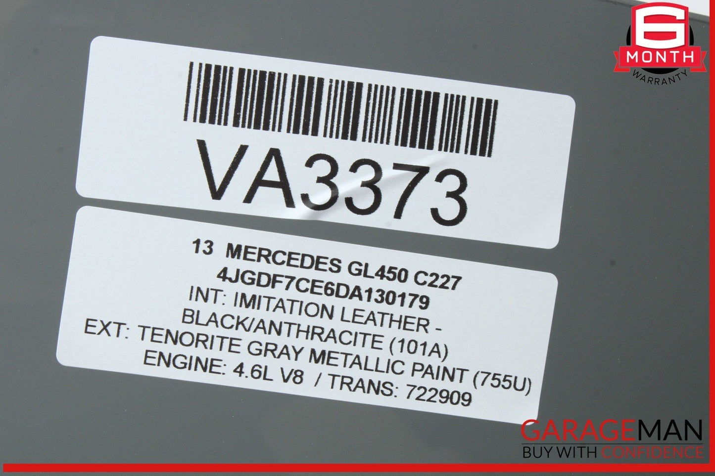 13-19 Mercedes X166 GL450 GLS550 Rear Right Side Window Glass 1667352610 OEM