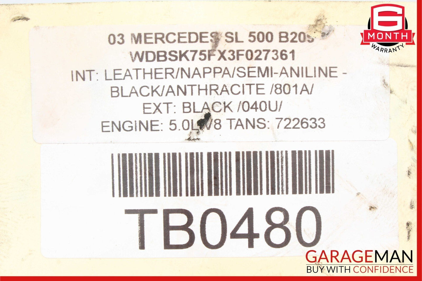 00-06 Mercedes R230 SL500 Rear ABC Hydraulic Suspension Valve Block Assembly OEM