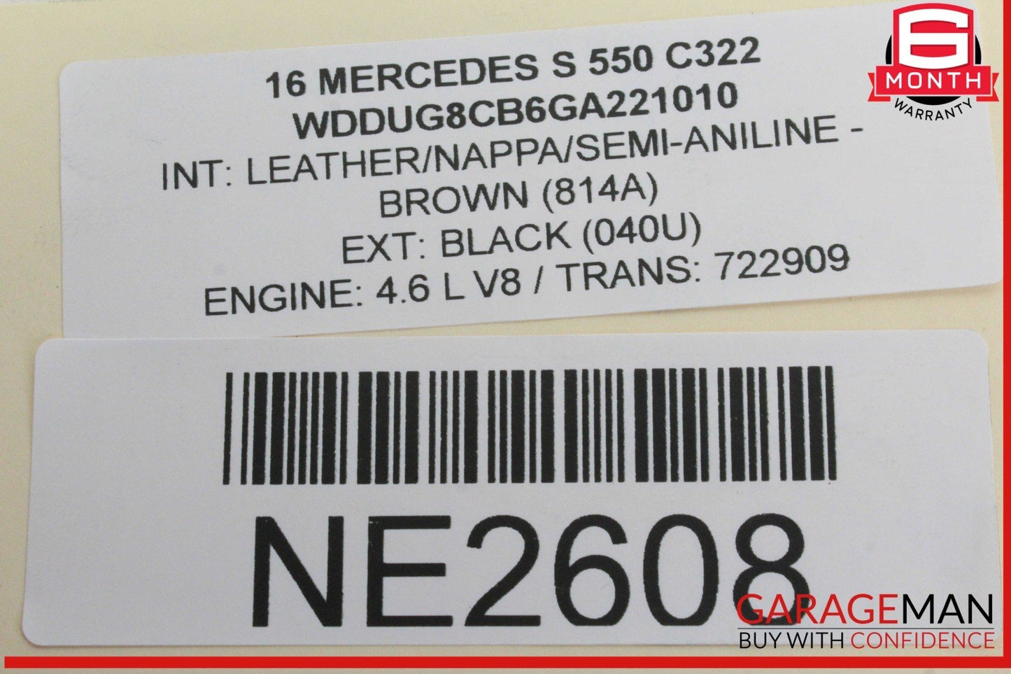14-18 Mercedes W222 S550 S600 S550e GLC350e Relay Fuse Box 2229063302 OEM