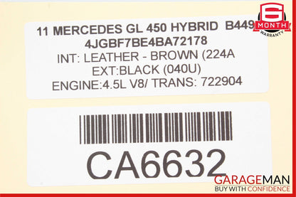 06-13 Mercedes X164 GL450 R350 Window Regulator Motor Front Left Driver Side OEM