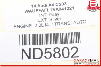 13-16 Audi A4 Front Right Passenger Side Bumper Fog Light Grille Trim Bezel OEM