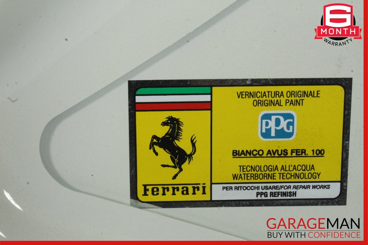 20-22 Ferrari Roma F169 Front Hood Bonnet Lid Cover Panel White OEM