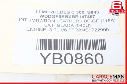 08-14 Mercedes W204 C250 C300 Rear Left & Right Shock Absorber Strut Set OEM