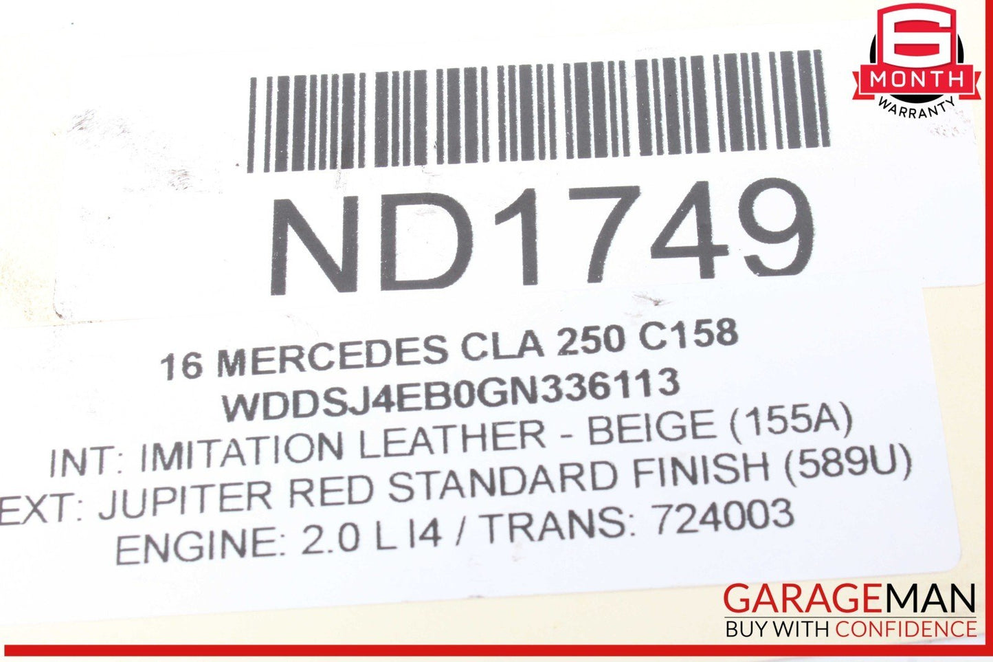 14-19 Mercedes W117 CLA250 Rear Right Side Spindle Knuckle w/ Rotor Disc OEM