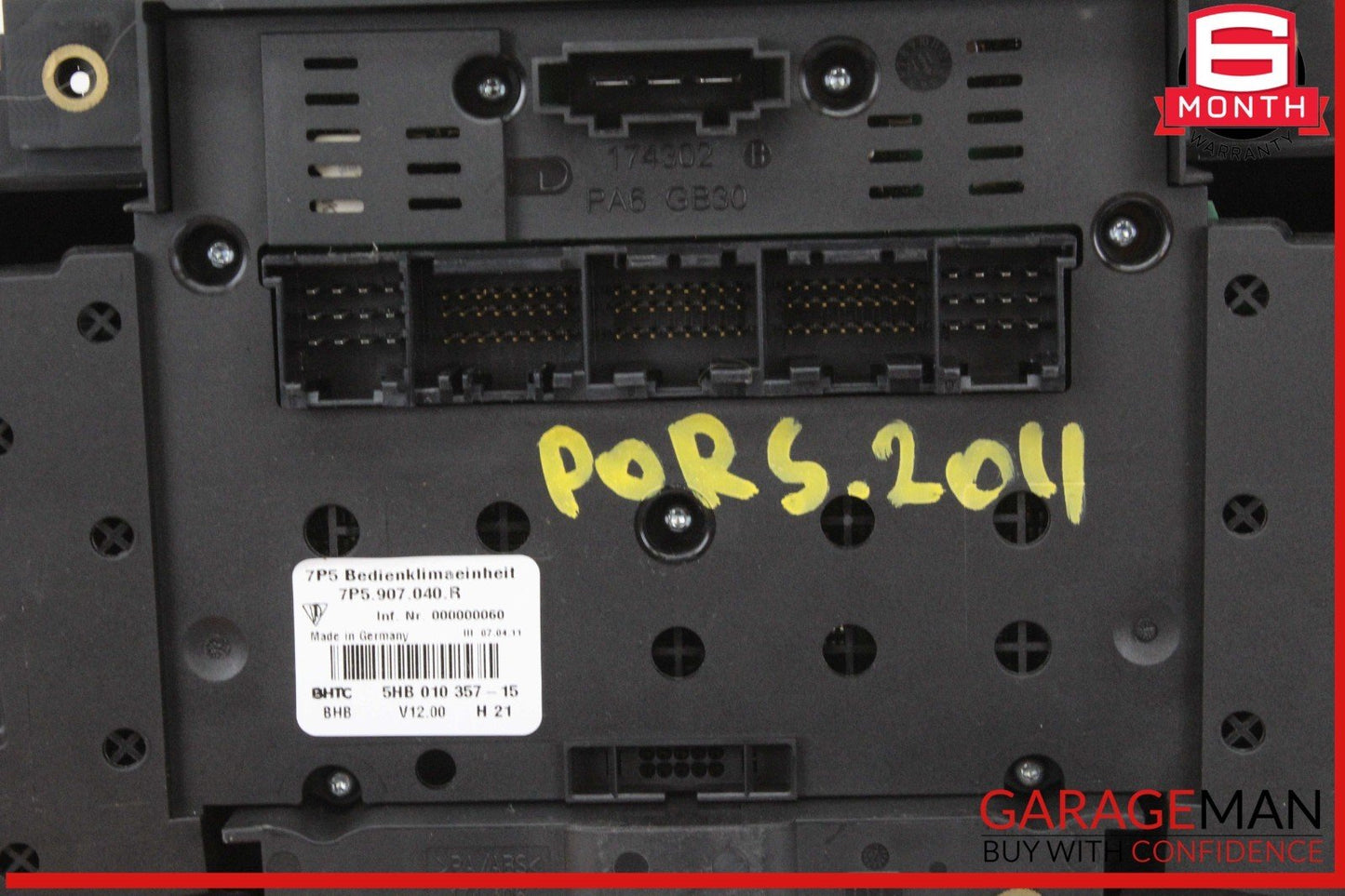 11-18 Porsche Cayenne 958 Front Center Console AC A/C Climate Control Panel OEM