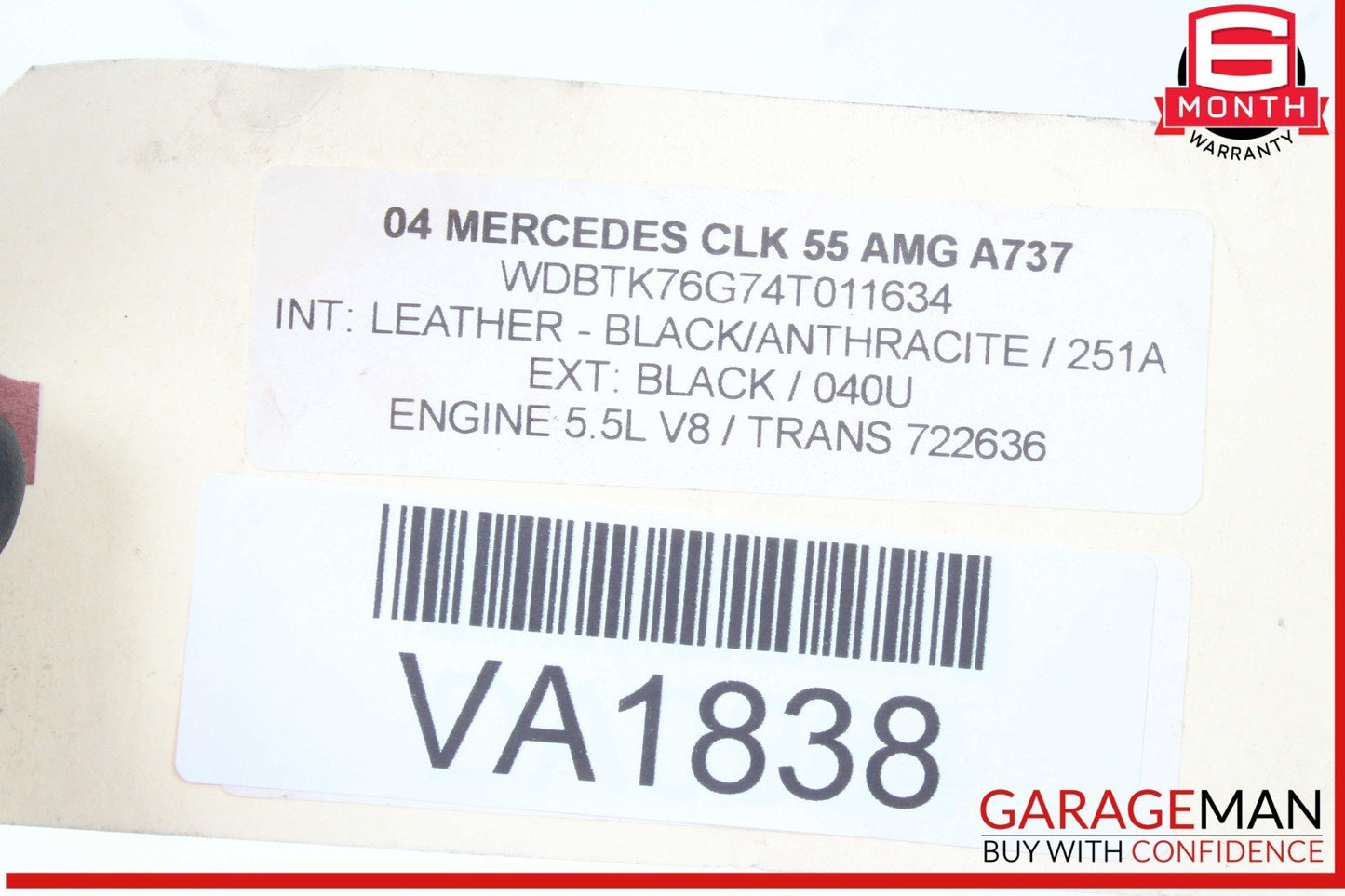 03-09 Mercedes W209 CLK55 AMG CLK350 Front Right Side Door Control Module OEM